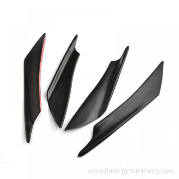 Matte black Front Lip Splitter Fins Body Spoiler